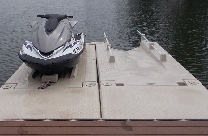 Jet Ski On Drive on Kayak floating docks